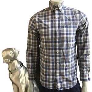 Vineyard Vines Classic Fit Murray Nylon Hiking Plaid Button Down Shirt Men's S